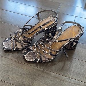 Snakeskin sandals Sam Edelman